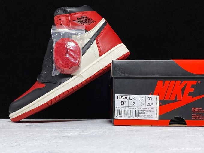 Kick Theory Bred 555088-610 1 Toe OG Jordan Air Retro High 0714